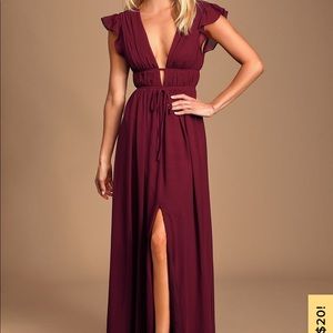 Burgundy LULU’s dress
